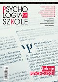 psychologiczne: Psychologia w szkole - e-wydanie – 01/2012