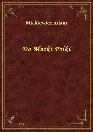 Do Matki Polki – ebook