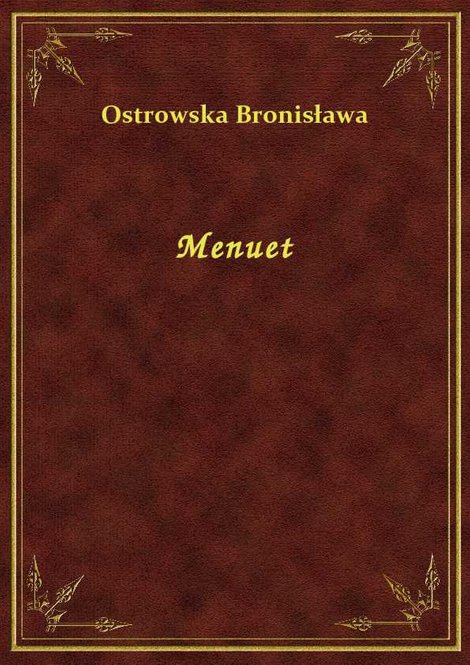 ebooki: Menuet – ebook