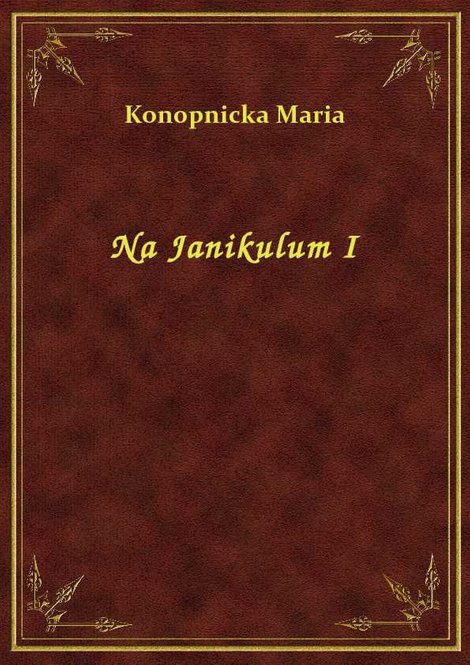 ebooki: Na Janikulum I – ebook
