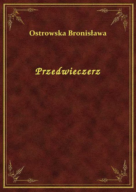 ebooki: Przedwieczerz – ebook