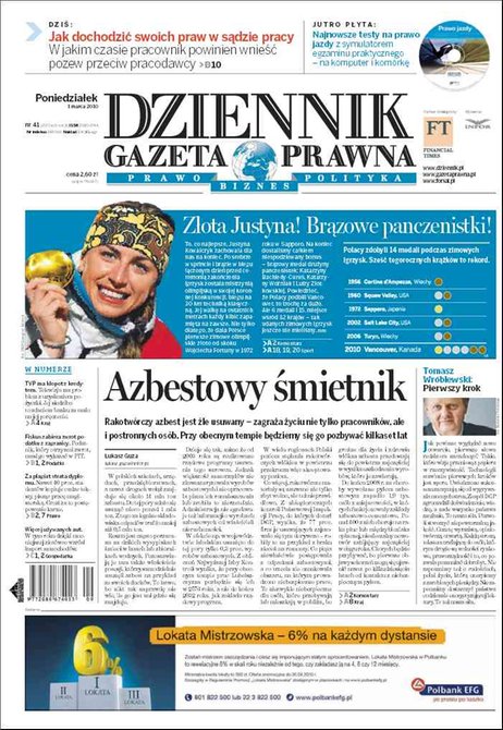 e-prasa: Dziennik Gazeta Prawna – e-wydanie – 41/2010