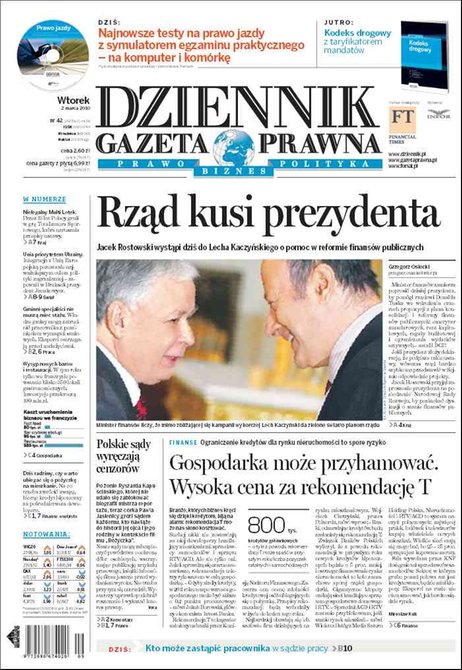 e-prasa: Dziennik Gazeta Prawna – e-wydanie – 42/2010