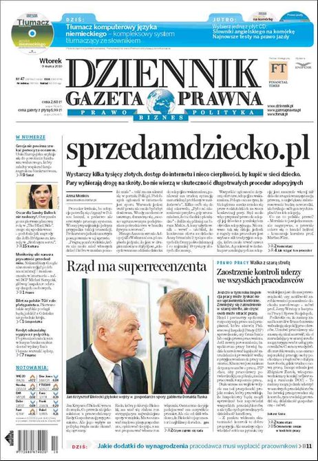 e-prasa: Dziennik Gazeta Prawna – e-wydanie – 47/2010