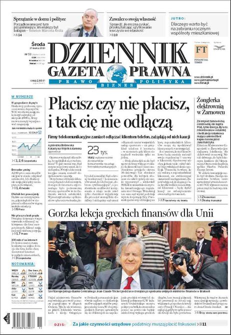 e-prasa: Dziennik Gazeta Prawna – e-wydanie – 53/2010
