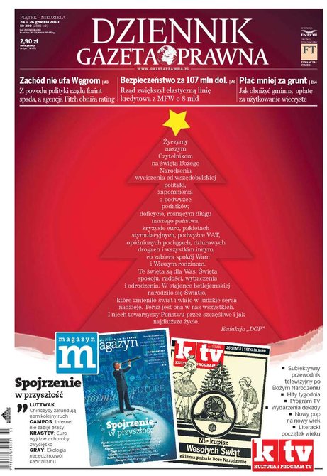 e-prasa: Dziennik Gazeta Prawna – e-wydanie – 250/2010