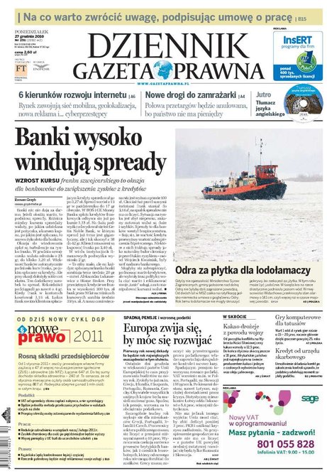 e-prasa: Dziennik Gazeta Prawna – e-wydanie – 251/2010
