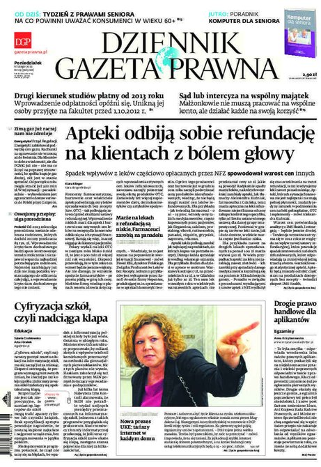e-prasa: Dziennik Gazeta Prawna – e-wydanie – 25/2012