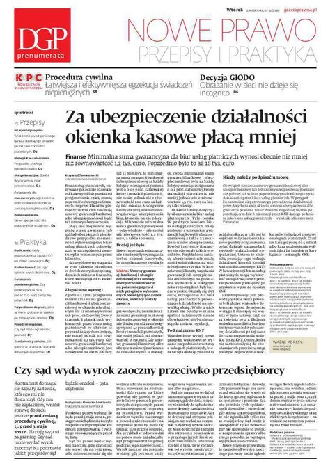 e-prasa: Dziennik Gazeta Prawna – e-wydanie – 93/2012