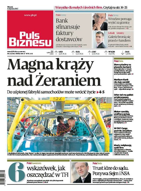 e-prasa: Puls Biznesu – e-wydanie – nr 21(2012-01-31)