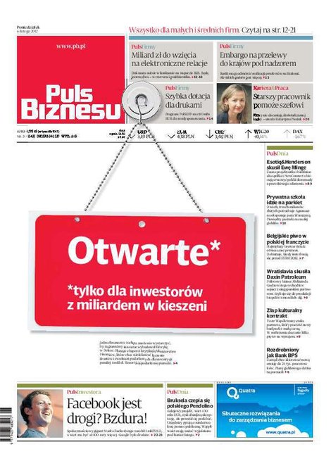 e-prasa: Puls Biznesu – e-wydanie – nr 25(2012-02-06)