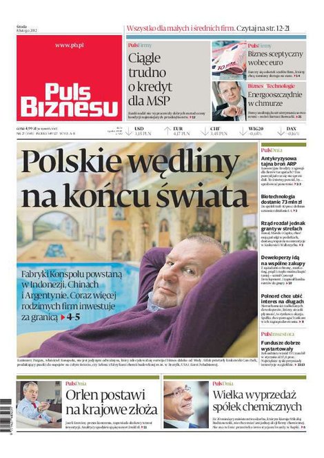 e-prasa: Puls Biznesu – e-wydanie – nr 27(2012-02-08)