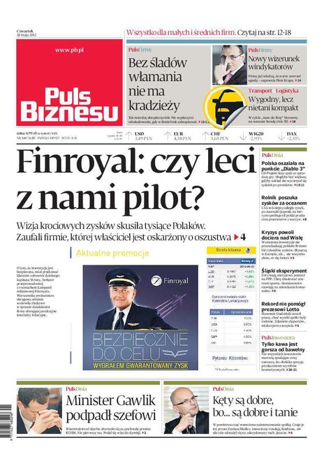 e-prasa: Puls Biznesu – e-wydanie – nr 100 (2012-05-24)
