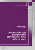 :: Obowiązki informacyjne spółek publicznych i odpowiedzialność cywilna za ich naruszenie – ebook ::