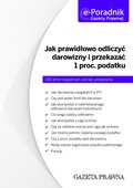 ::  Jak prawidłowo odliczyć darowizny i przekazać 1 proc. Podatku – ebook ::