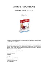 Godziny nadliczbowe - ebook, Tadeusz Nycz
