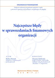 Najczęstsze błędy w sprawozdaniach finansowych organizacji - ebook, Barbara Hermak