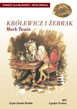 KRÓLEWICZ I ŻEBRAK - MARK TWAIN, czyta Daniel Śmiłek - Historia opisana w tej książce zaczyna się od spotkania dwóch niezwykle podobnych do siebie chłopców. Są oni niemal identyczni fizycznie, ale różni ich pochodzenie. Chłopcy dla żartu zamieniają się ubraniami, po czym... Potomek rodu Tudorów zostaje wyrzucony za drzwi i ląduje w londyńskim rynsztoku, a ulicznik Tom nagle staje się królewiczem. Po tym zdarzeniu można by zwątpić w powiedzenie, że to nie szata zdobi człowieka. Obaj chłopcy poznają dobre i złe strony bogactwa i biedy, a także uczą się cenić nie blichtr, a prawdziwą wartość człowieka – szlachetność charakteru, mądrość i dobro. Jak skończy się ta niezwykła zamiana ról? Dowiesz się, czytając tę klasyczną powieść, która przez dziesięciolecia nie straciła nic ze swego uroku - książki audio, audiobooki, wydanie elektroniczne, cyfrowe, mp3, mp4