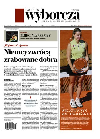 Gazeta Wyborcza - dziennik, czasopismo, magazyn informacji ze świata polityki, biznesu, nauki i kultury
