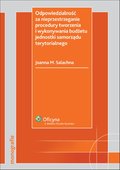 :: Odpowiedzialność za nieprzestrzeganie procedury tworzenia i wykonywania budżetu jednostki samorządu terytorialnego - e-book ::