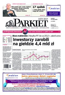 e-prasa: Parkiet &ndash; 62/2013