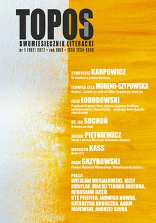 : Topos. Dwumiesięcznik literacki – 1/2022