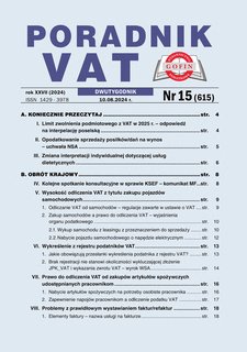 e-prasa: Poradnik VAT – 15/2024