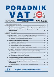 e-prasa: Poradnik VAT – 17/2024