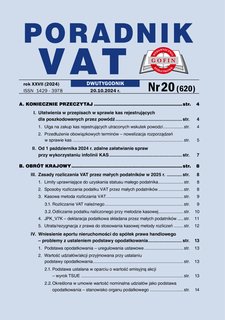 e-prasa: Poradnik VAT – 20/2024