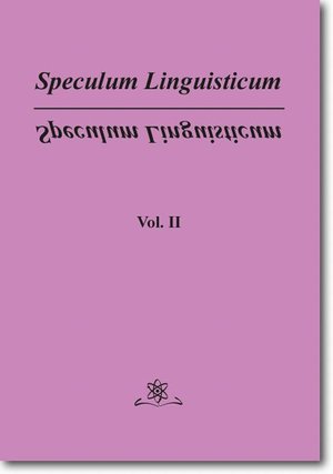 Speculum Linguisticum Vol. 2 – ebook