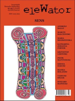 Literaturoznawstwo, językoznawstwo: eleWator 43 (1/2026) sens &ndash; ebook
