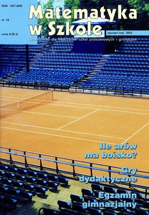 Matematyka w Szkole. Czasopismo dla nauczycieli szk&oacute;ł podstawowych i gimnazj&oacute;w. Nr 18 &ndash; ebook