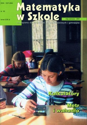 Matematyka w Szkole. Czasopismo dla nauczycieli szk&oacute;ł podstawowych i gimnazj&oacute;w. Nr 10 &ndash; ebook