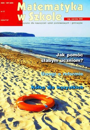 Matematyka w Szkole. Czasopismo dla nauczycieli szk&oacute;ł podstawowych i gimnazj&oacute;w. Nr 5 &ndash; ebook