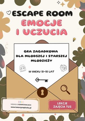 Escape room. Emocje i uczucia. Gra zagadkowa dla młodzieży młodszej i starszej – ebook