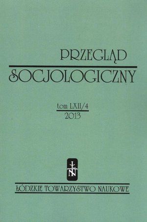 Przegląd Socjologiczny t. 62 z. 4/2013 – ebook