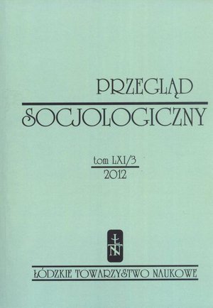 Przegląd Socjologiczny t. 61 z. 3/2012 – ebook