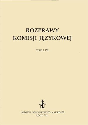 Rozprawy Komisji Językowej ŁTN t. LVII – ebook