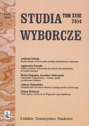 Studia Wyborcze t. 18 – ebook