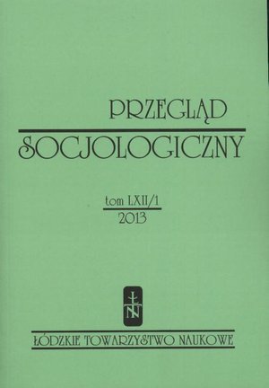 Przegląd Socjologiczny t. 62 z. 1/2013 – ebook