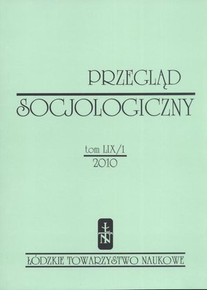 Przegląd Socjologiczny t. 59 z. 1/2010 – ebook
