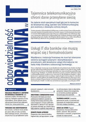 Odpowiedzialność prawna w IT sierpień 2013 – ebook