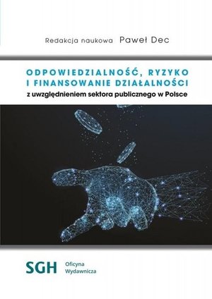 Odpowiedzialność, ryzyko i finansowanie działalności. Ze szczeg&oacute;lnym uwzględnieniem sektora publicznego w Polsce &ndash; ebook