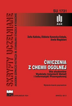 Ćwiczenia z chemii ogólnej dla studentów Wydziału Inżynierii Metali i Informatyki Przemysłowej – ebook
