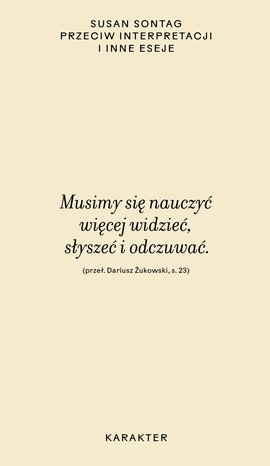 Przeciw interpretacji – ebook