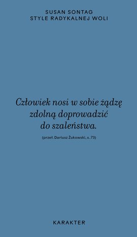 Style radykalnej woli – ebook