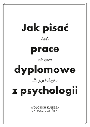 Jak pisać prace dyplomowe z psychologii – ebook