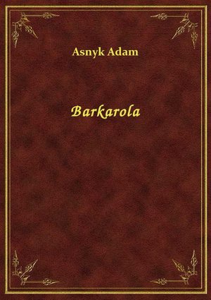 Barkarola – ebook