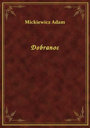 Dobranoc – ebook