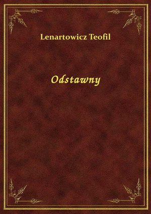 Odstawny &ndash; ebook